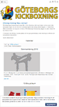Mobile Screenshot of goteborgskickboxning.se