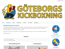 Tablet Screenshot of goteborgskickboxning.se